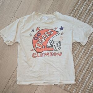 Clemson Cream Graphic Tee - Go Tigers